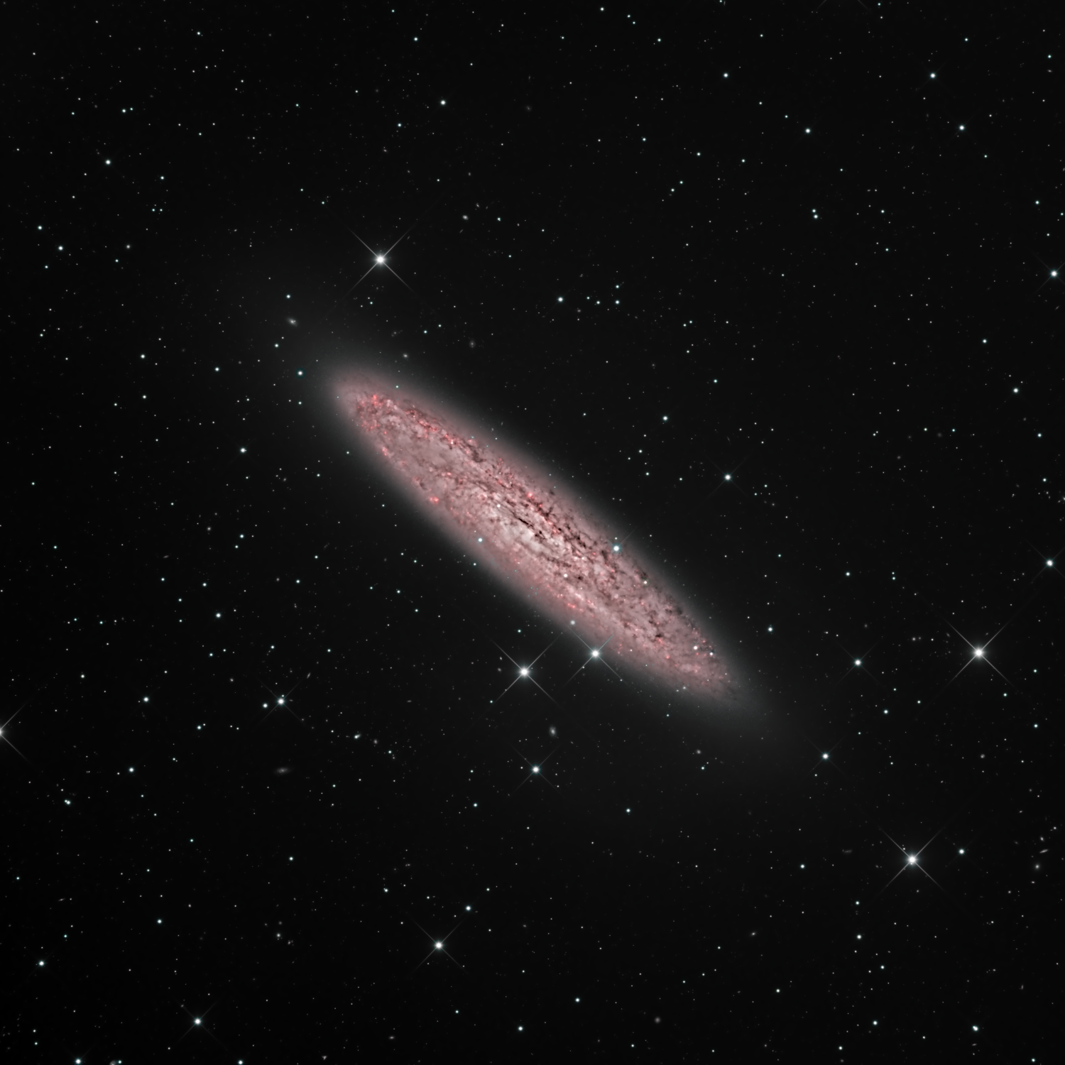 NGC 253 in LRGB+H