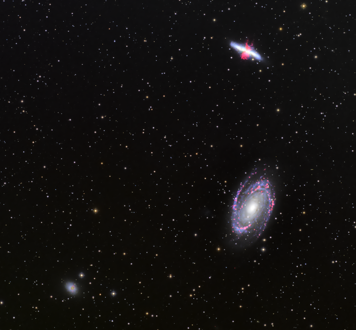 M81 M82 using Narrowband for Stars
