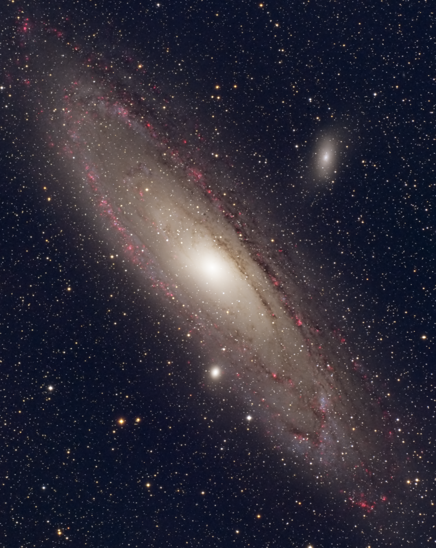 M31 with nb4stars enhanced with 3 nm Hydrogen