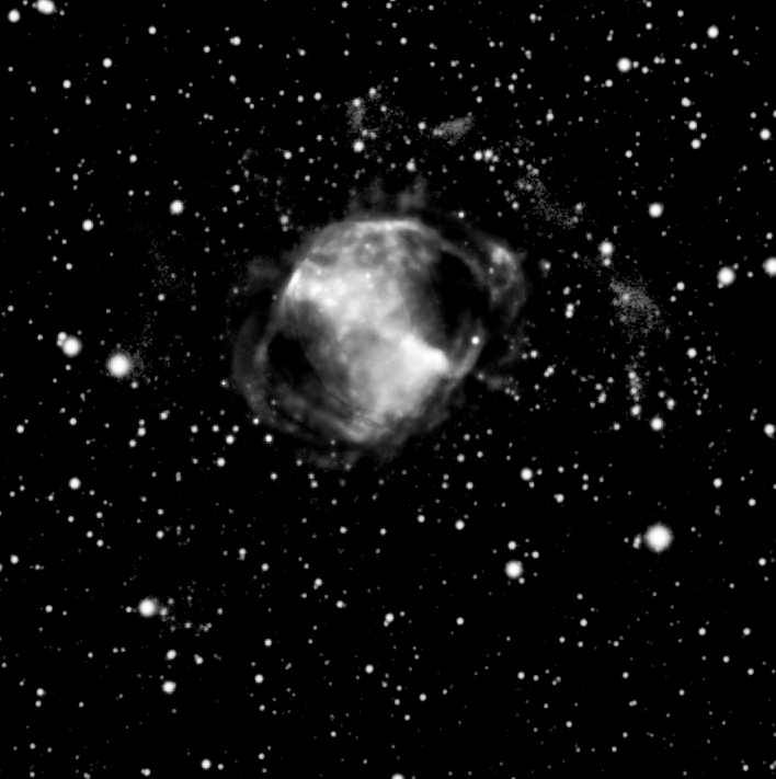 M27 Hydrogen processed like visual image